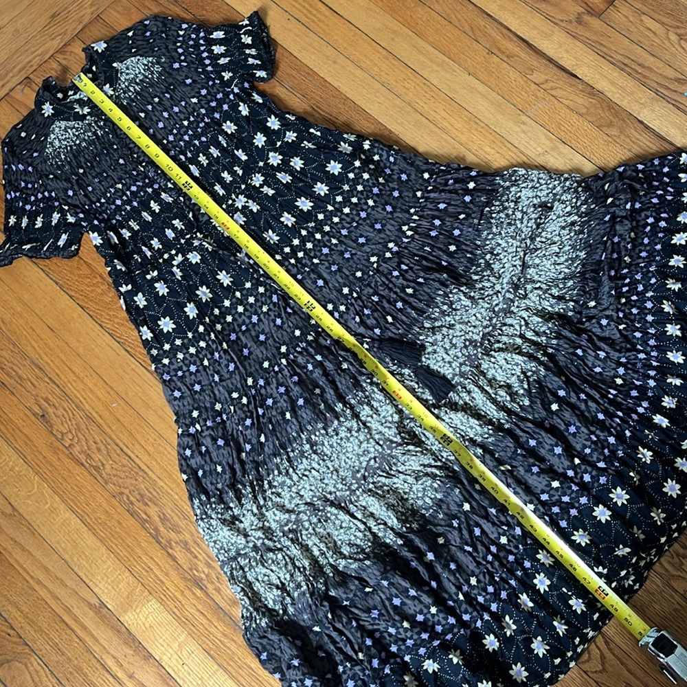 Free People Rare Feelings Black and Cream Star-Print Maxi Dress - Picture 9 of 9